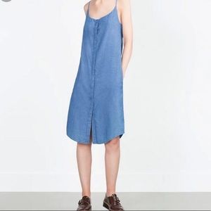 Zara Chambray Dress - NWT